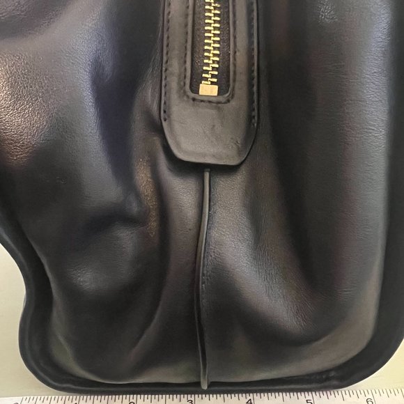 Coach Smooth Leather Carlyle Shoulder Bag - Navy - Picture 3 of 6